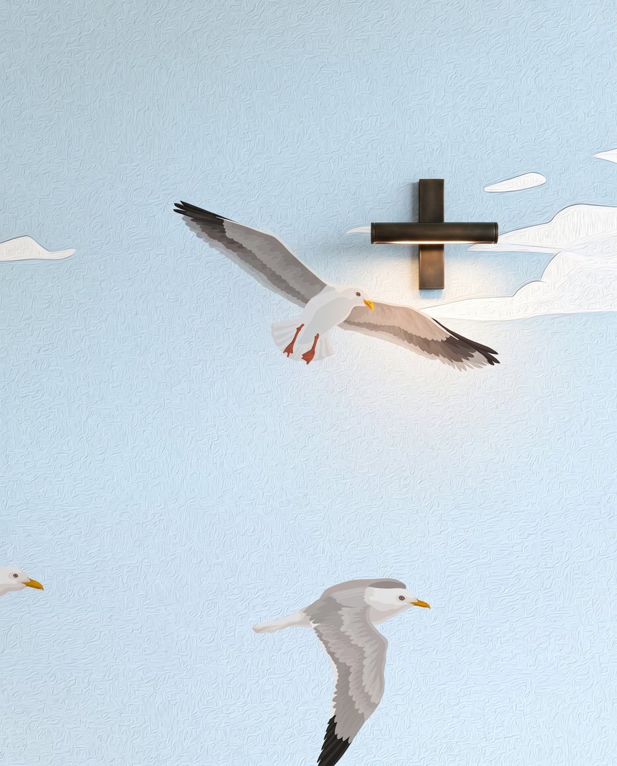 Möwen über der Sandbucht — Interieur 4