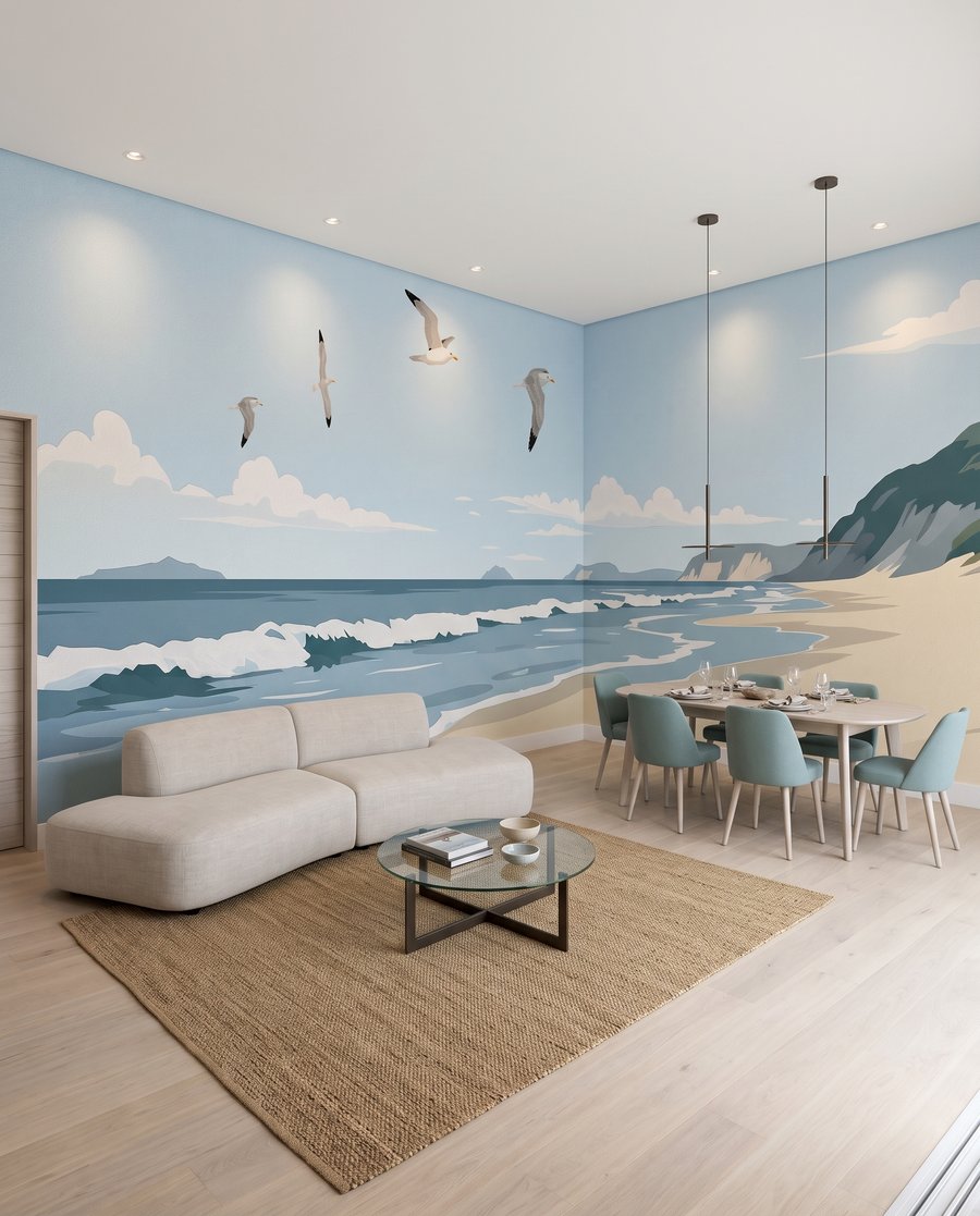Möwen über der Sandbucht — Interieur 7