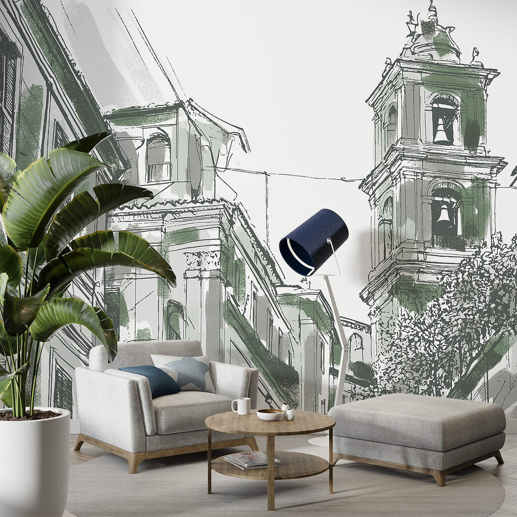 Turm zwischen alten Fassaden — Interieur 2
