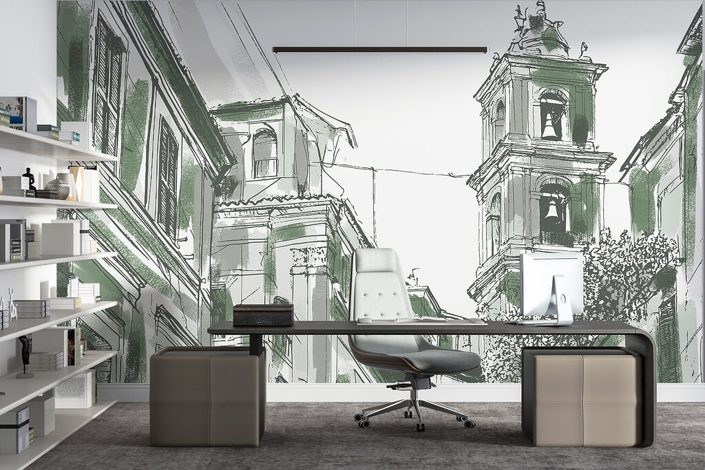 Turm zwischen alten Fassaden — Interieur 5