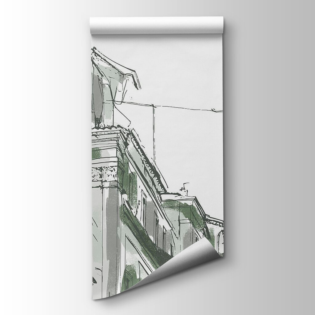 Turm zwischen alten Fassaden — Produktansicht