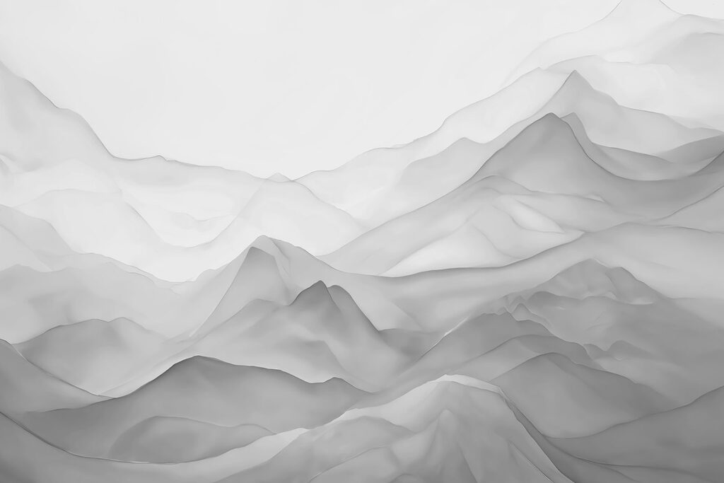 Durchscheinende Bergketten — ganzes Design