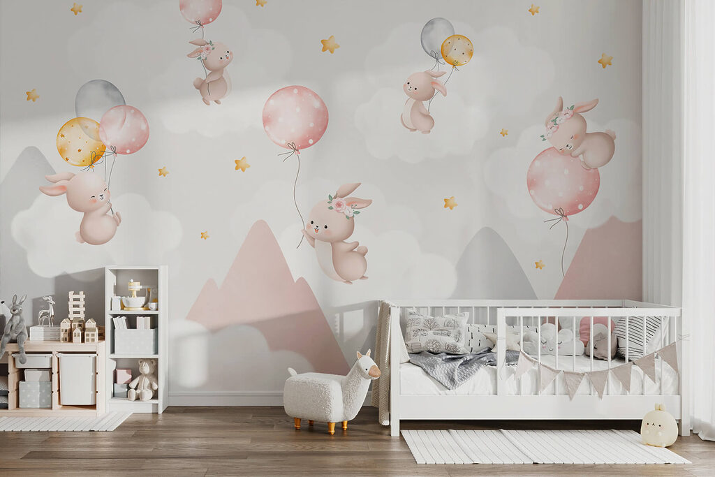Häschen mit Luftballons — Interieur 3
