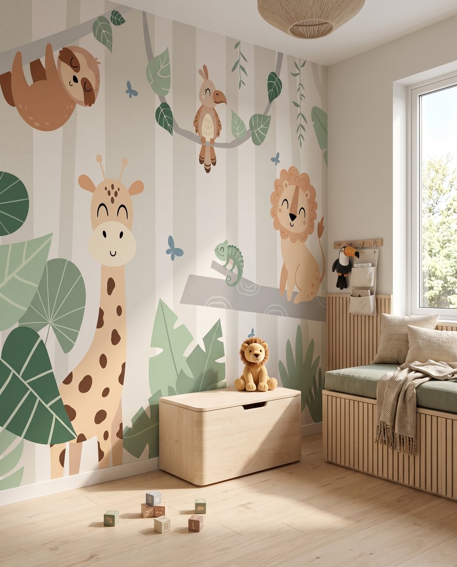 Dschungelfreunde zwischen großen Blättern — Interieur 7