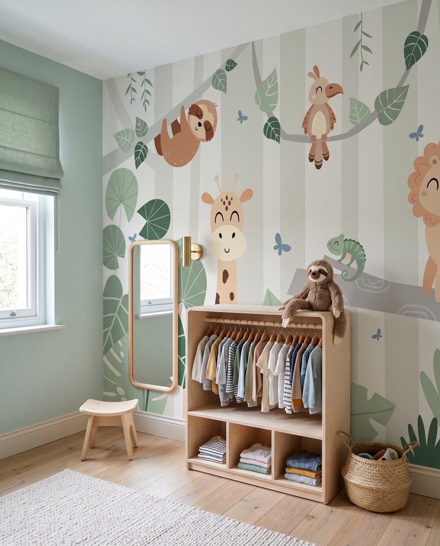 Dschungelfreunde zwischen großen Blättern — Interieur 8