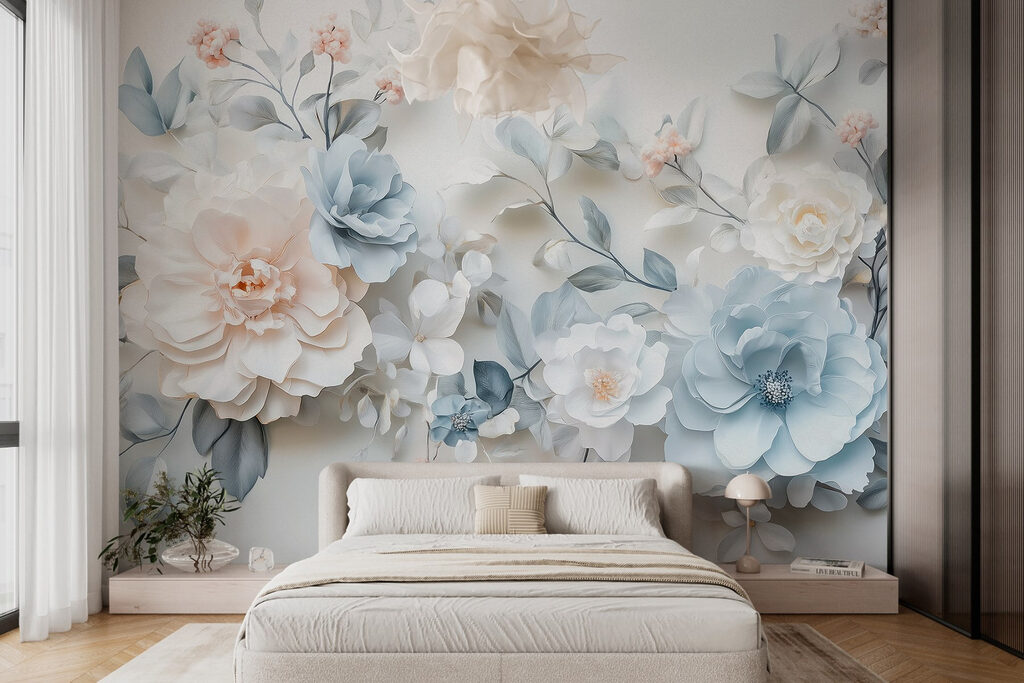 Blüten mit Schattenrand in einem Interieur