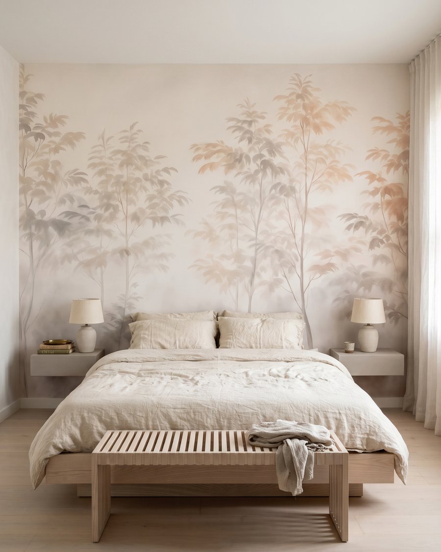 Hohe Bäume im Farbnebel — Interieur 1