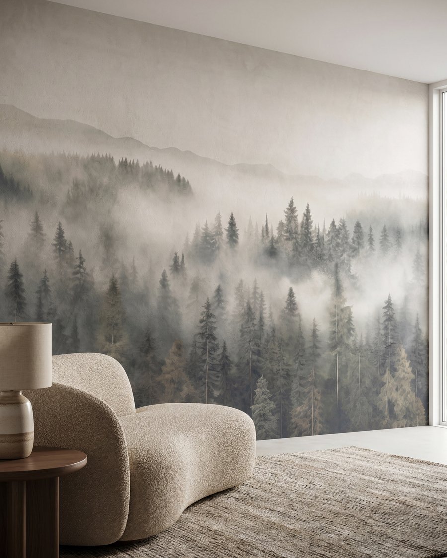 Nebel zwischen Kiefernwipfeln — Interieur 3