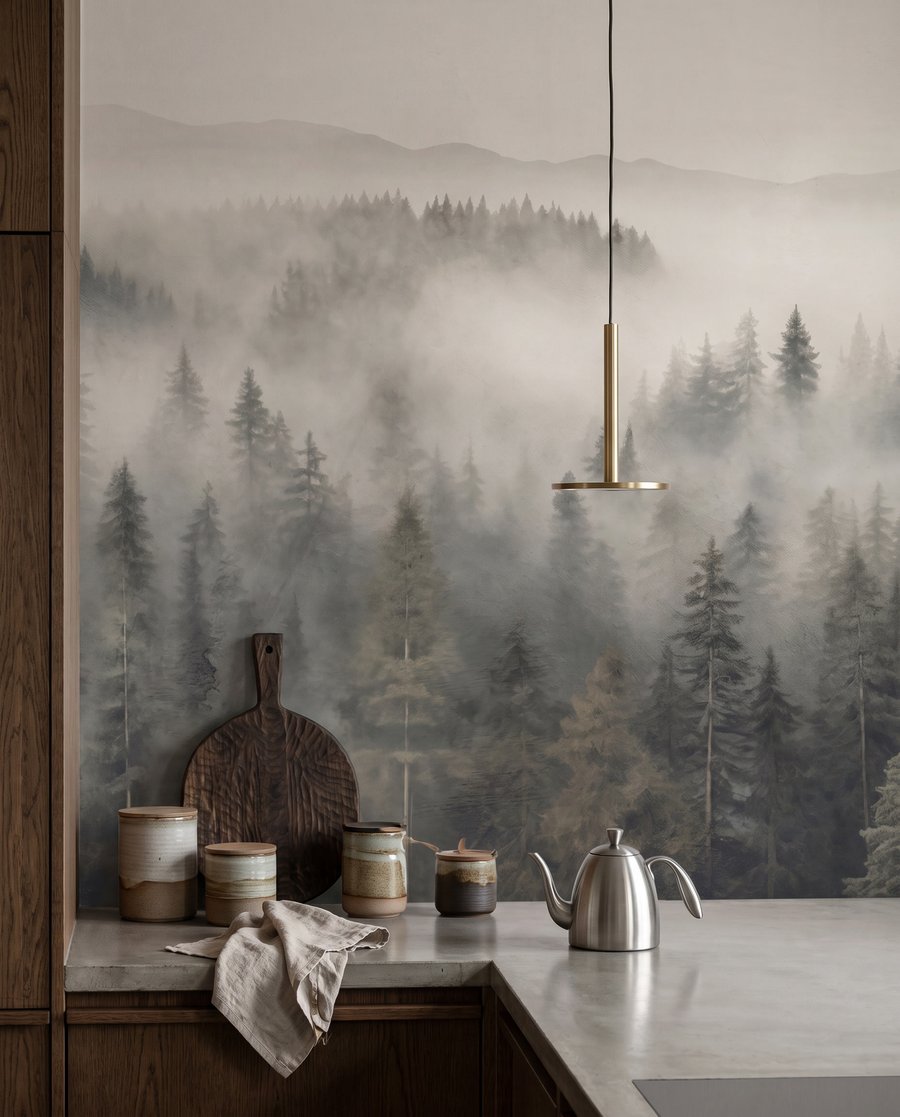 Nebel zwischen Kiefernwipfeln — Interieur 6