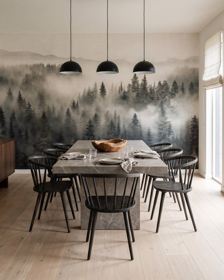 Nebel zwischen Kiefernwipfeln — Interieur 9
