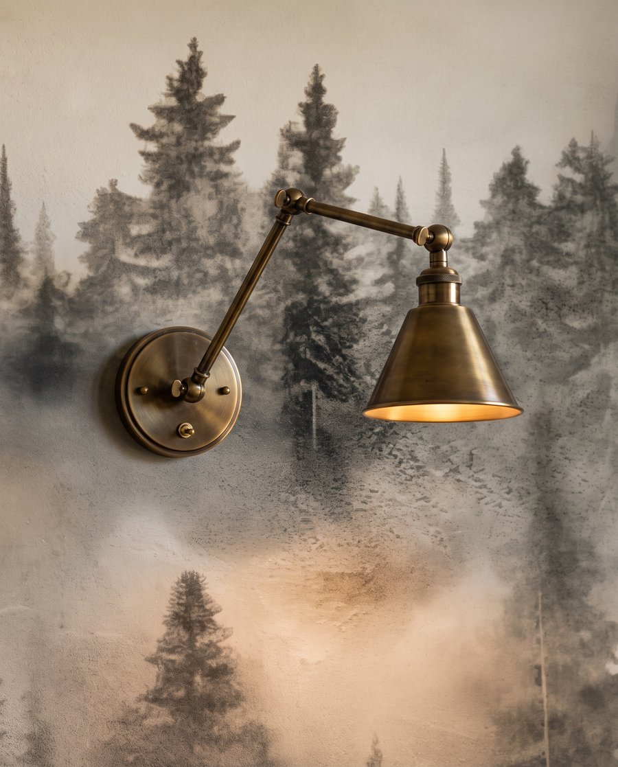 Nebel zwischen Kiefernwipfeln — Detail