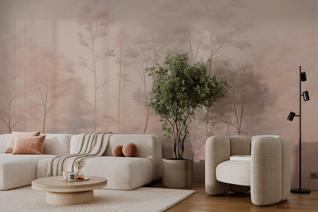 Hohe Bäume im Nebel — Interieur 2