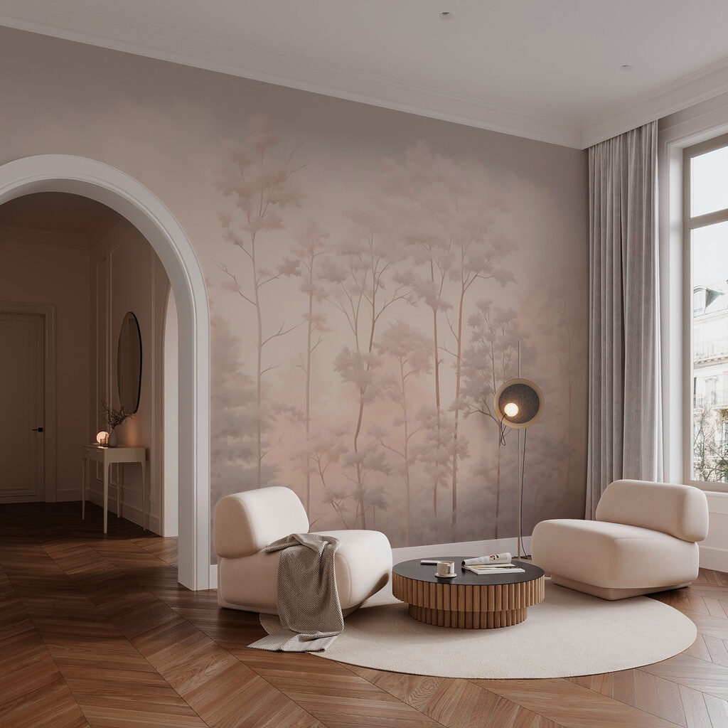 Hohe Bäume im Nebel — Interieur 3