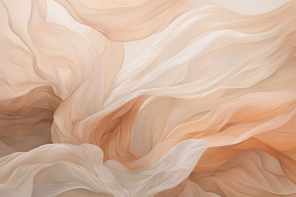 Weiche Wellen aus Stoff — ganzes Design
