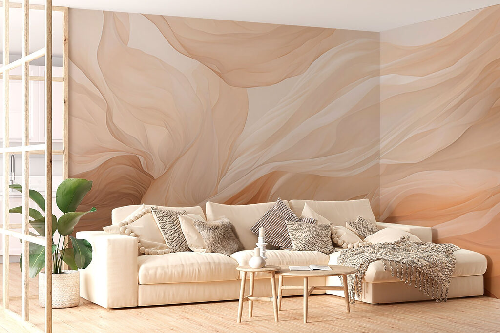 Weiche Wellen aus Stoff — Interieur 2
