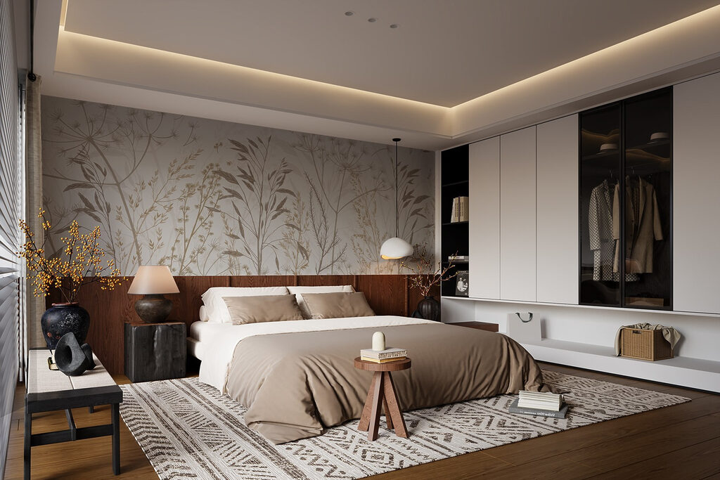 Feine Wiesenhalme in einem Interieur