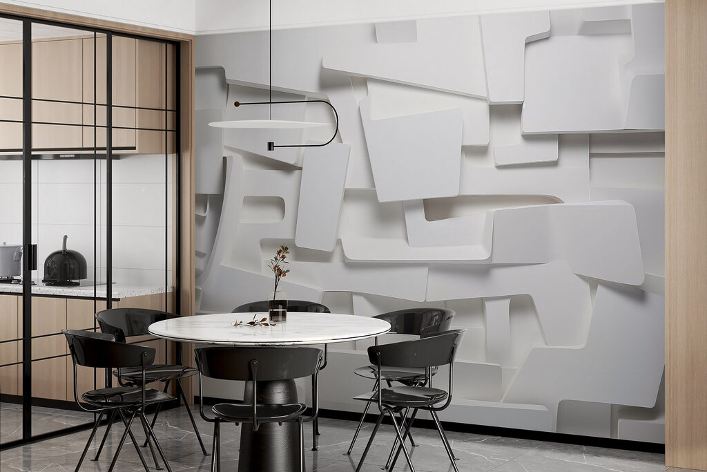 Versetzte weiße Blöcke — Interieur 3