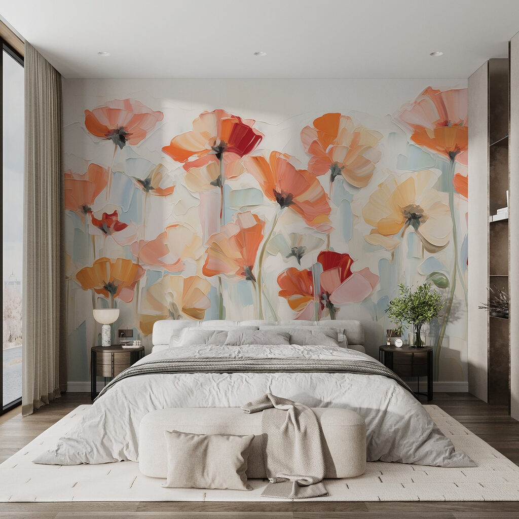 Blütenkelche in breiten Pinselstrichen — Interieur 1