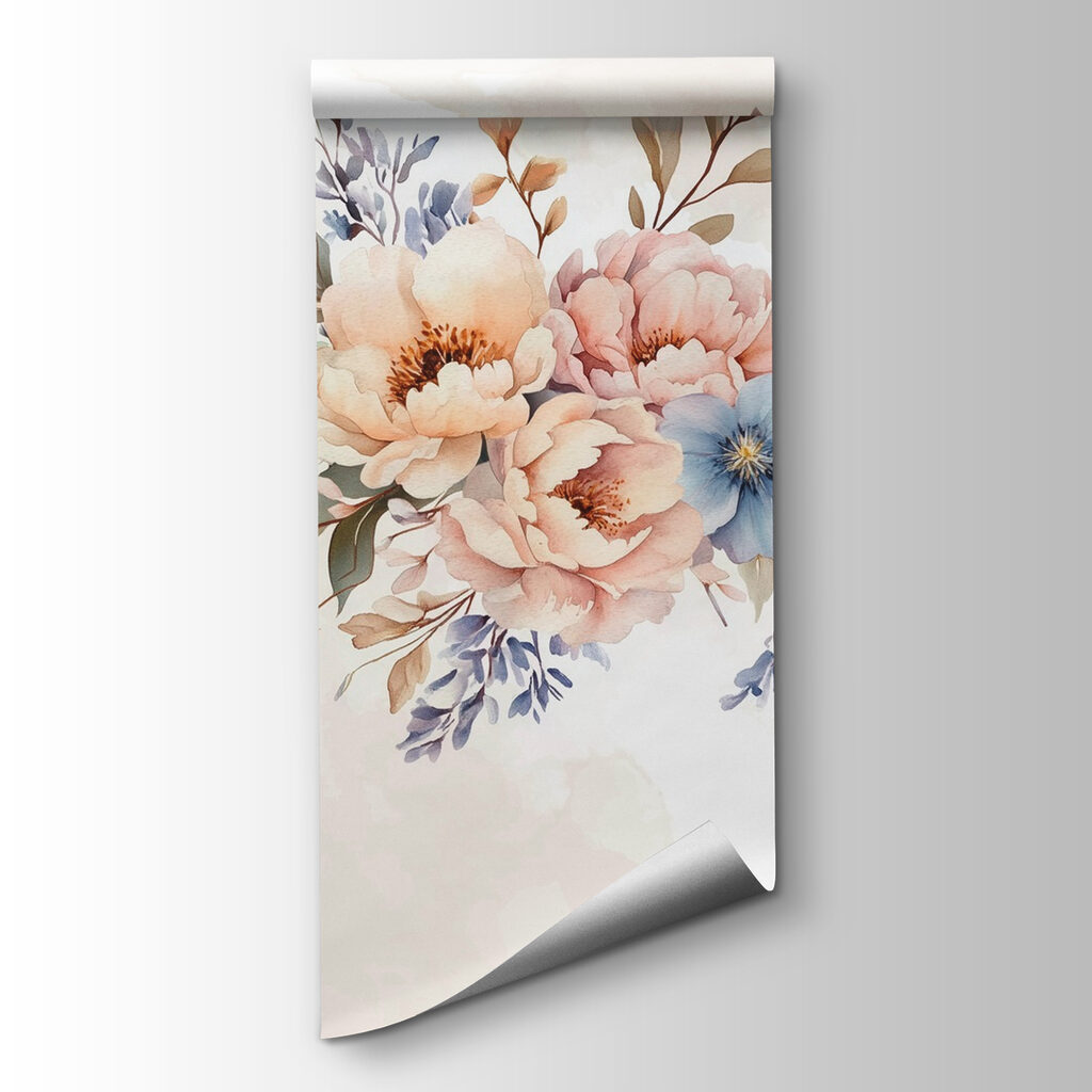Runder Blumenstrauß auf Weiß — Produktansicht