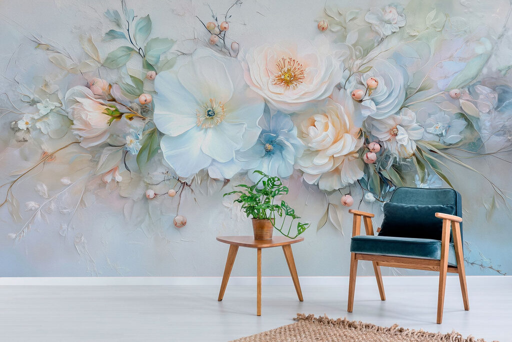 Blumenfries mit Knospen — Interieur 5