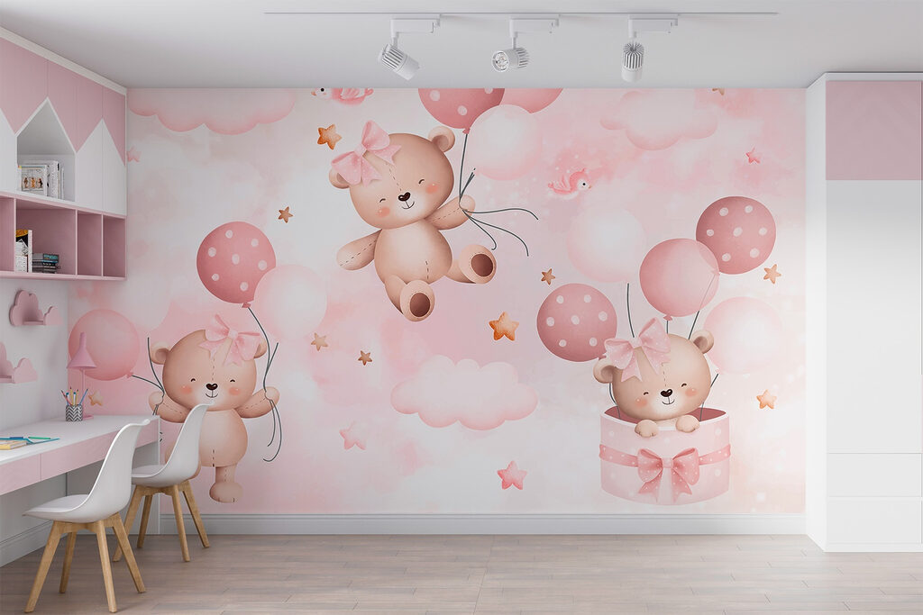 Bärchen mit rosa Ballons — Interieur 2