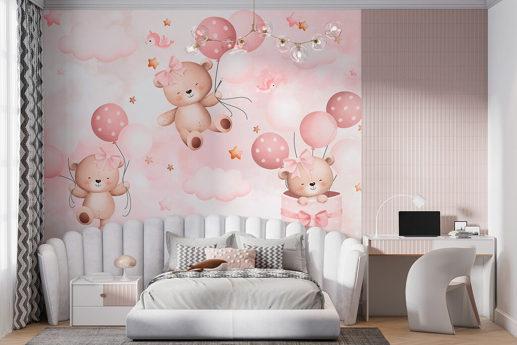 Bärchen mit rosa Ballons — Interieur 3