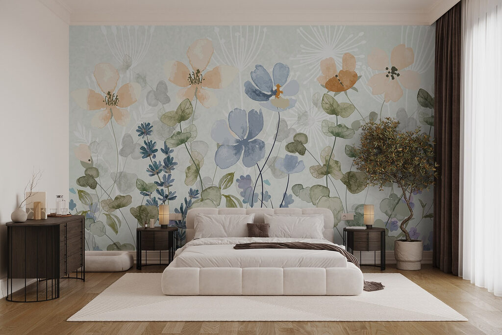 Blüten und runde Blätter — Interieur 1