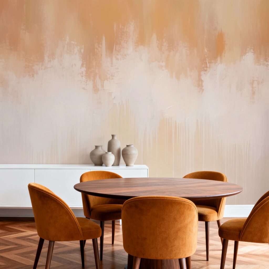 Herabfließendes Gold in einem Interieur