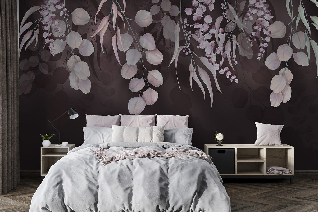 Hängende Blätter in einem Interieur