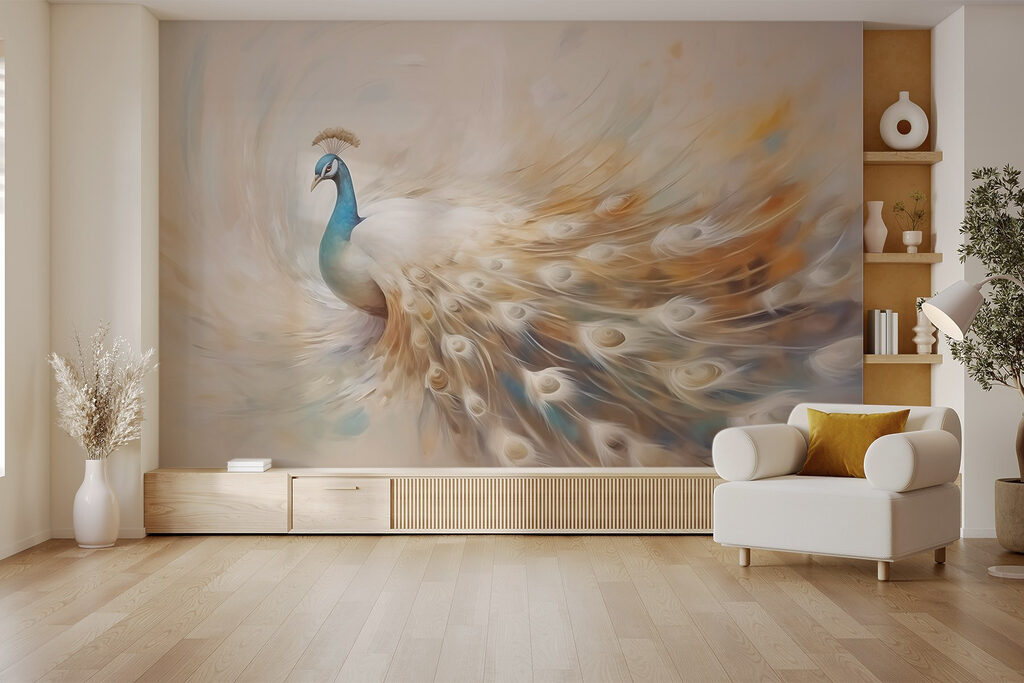 Pfau mit langem Schweif — Interieur 2