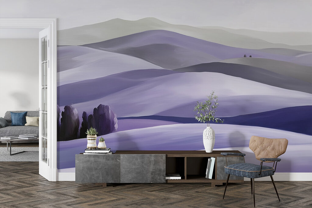 Baumgruppe zwischen Hügeln — Interieur 1