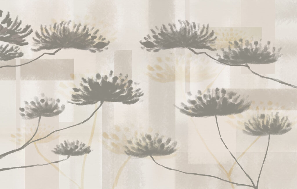 Feine Doldenblüten — ganzes Design