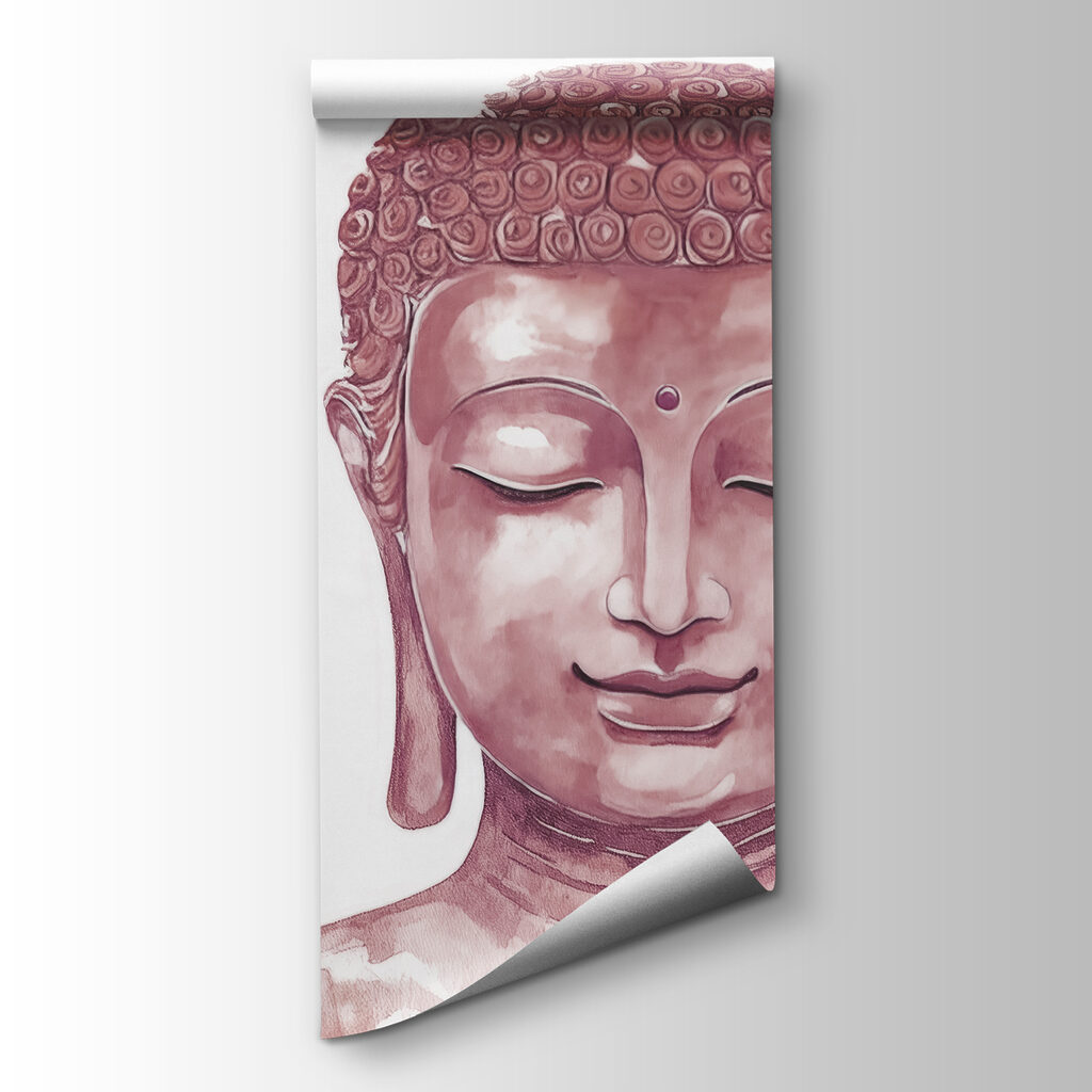 Buddha zwischen üppigen Blüten — Produktansicht