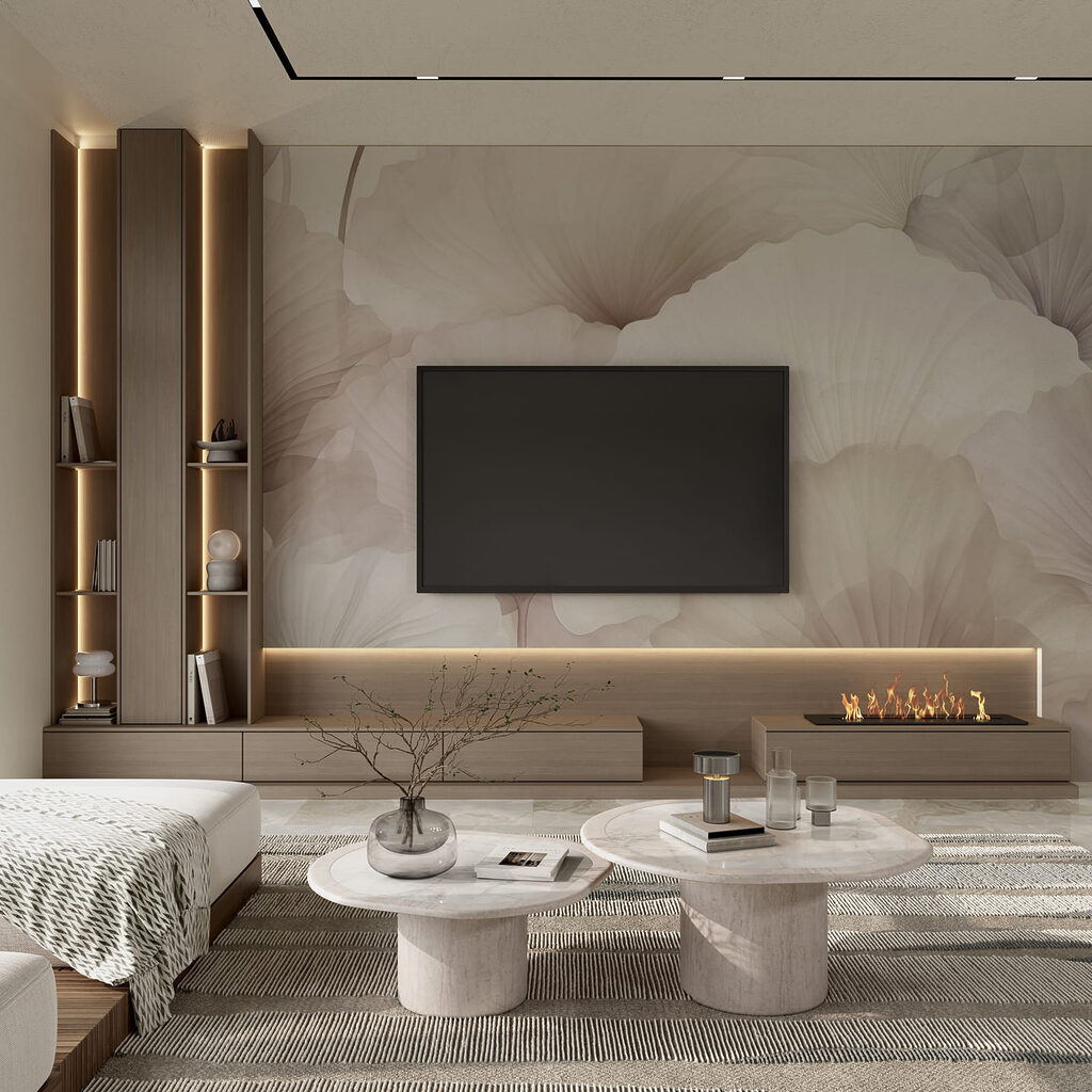 Fächerförmige Blütenblätter — Interieur 1