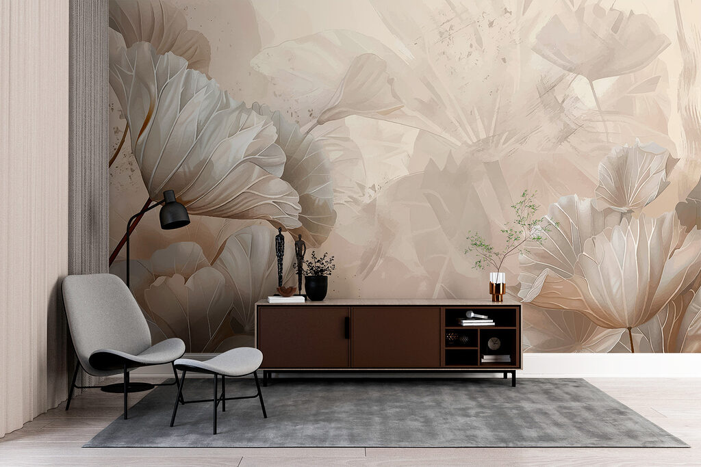 Blumen in Sandtönen — Interieur 3