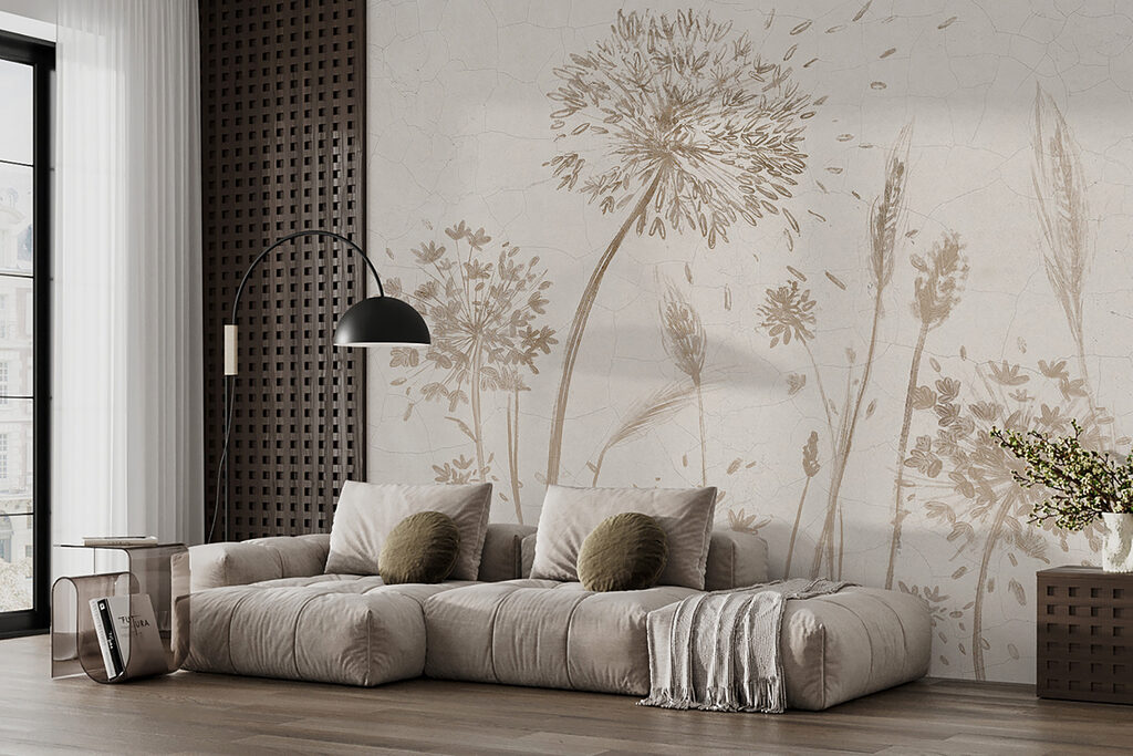 Trockenblumen in Beige — Interieur 5