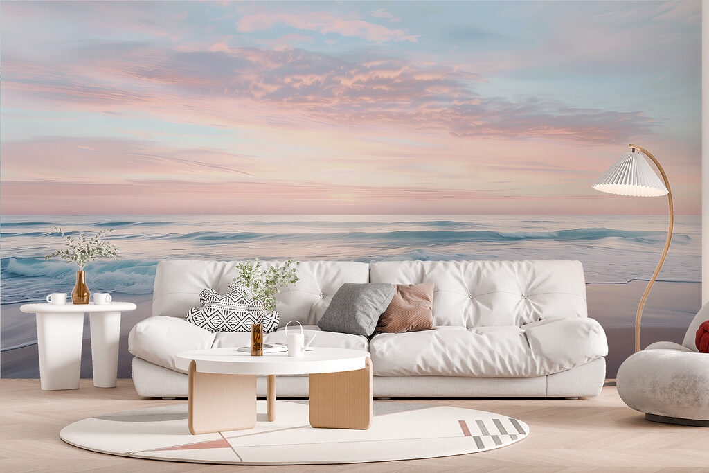 Strand unter rosa Himmel — Interieur 1
