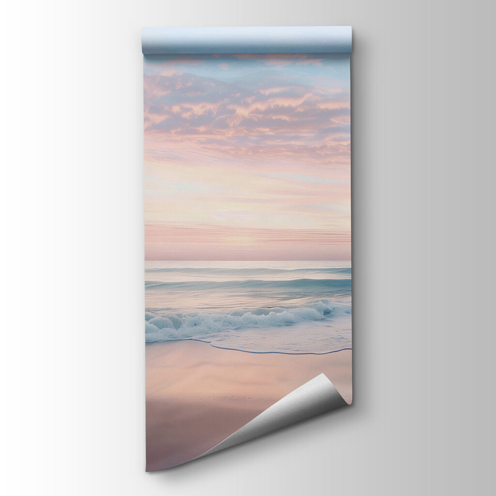 Strand unter rosa Himmel — Produktansicht