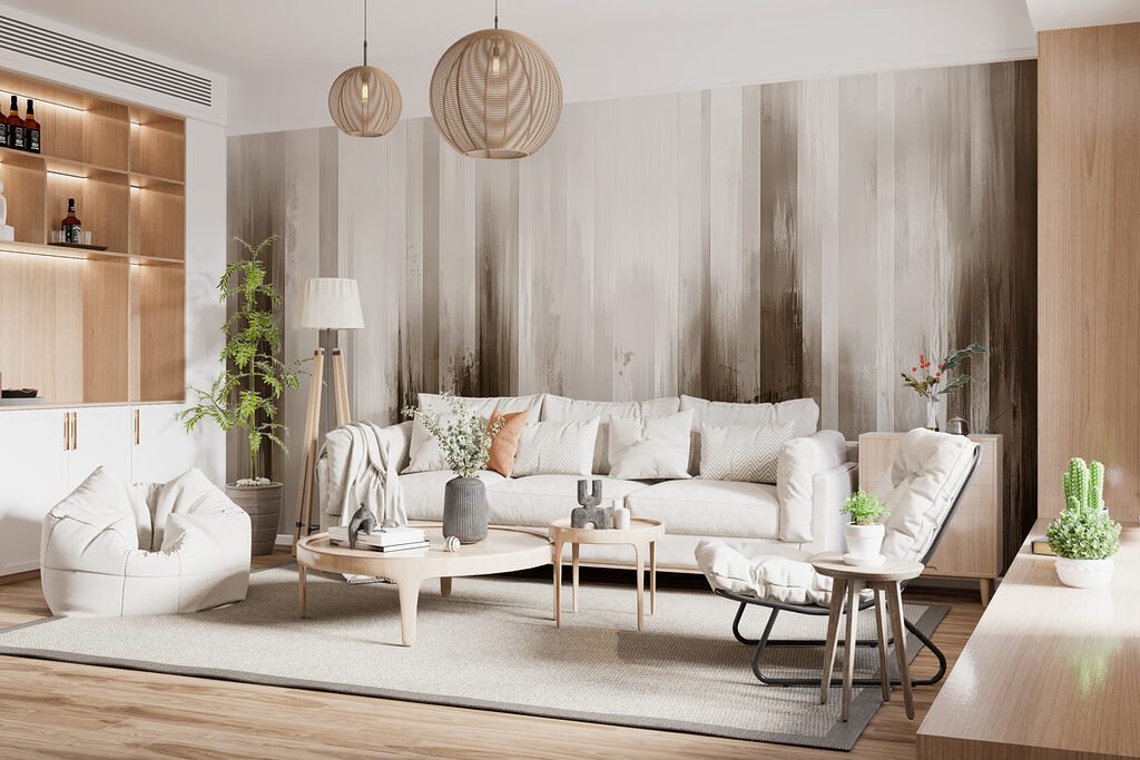 Verwischte senkrechte Striche — Interieur 2