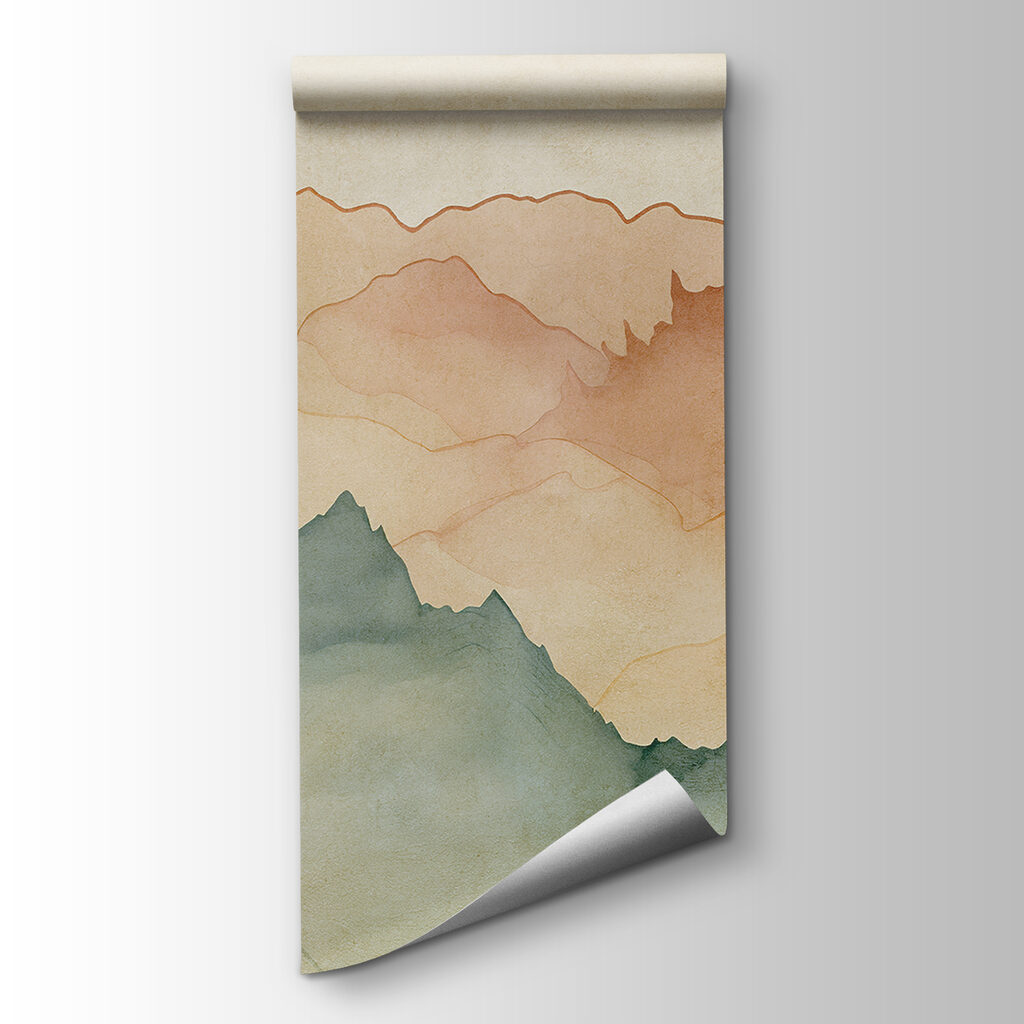 Bergketten in Aquarell — Produktansicht