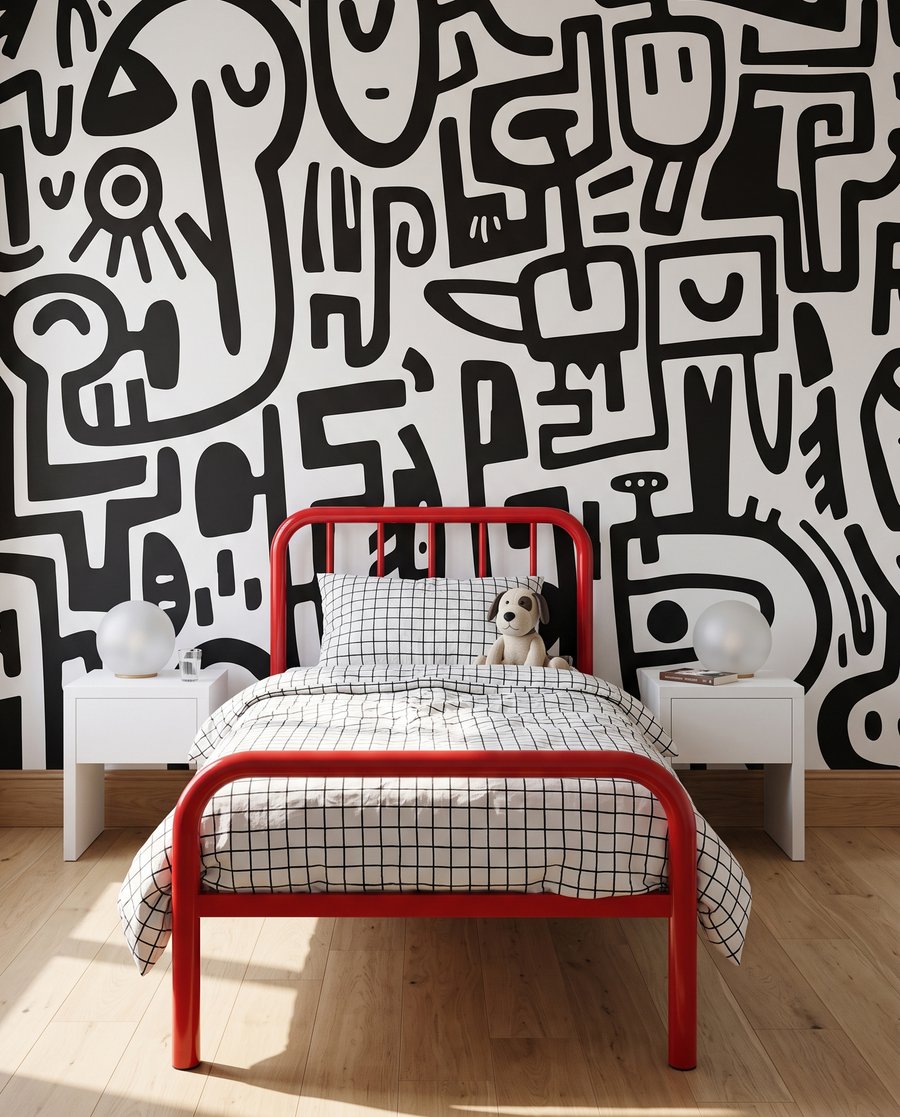 Linien voller Leben in einem Interieur