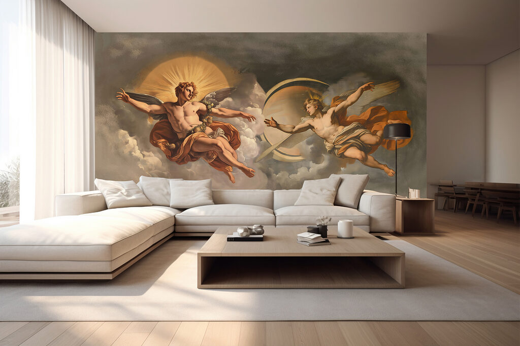 Flügel im Wolkenfresko — Interieur 3