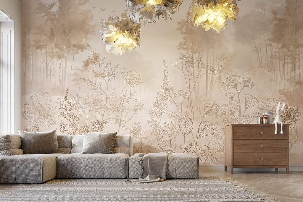 Blumenkonturen am Waldrand — Interieur 2