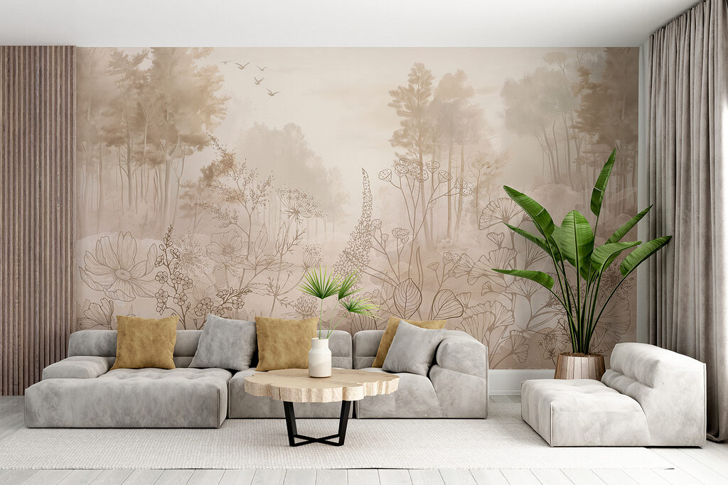 Blumenkonturen am Waldrand — Interieur 3