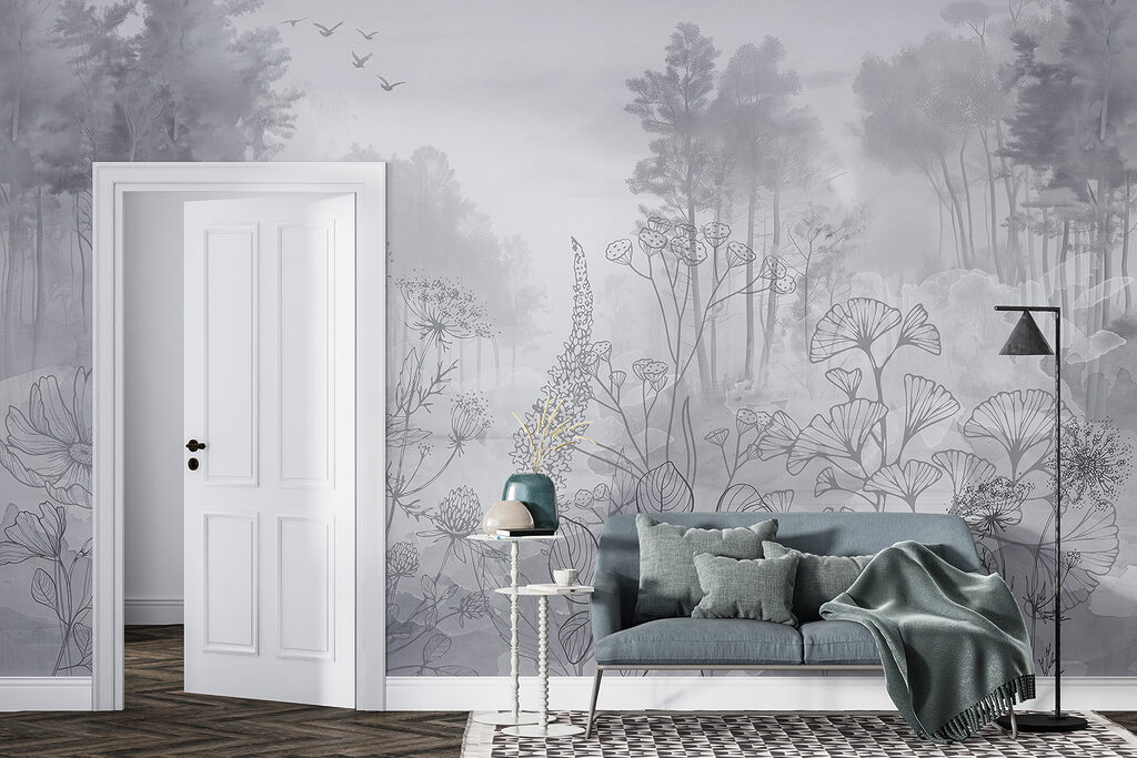Blumenkonturen am Waldrand — Interieur 2