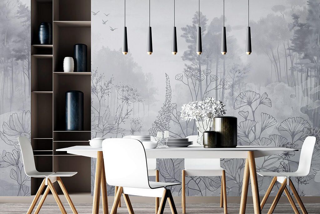 Blumenkonturen am Waldrand — Interieur 3
