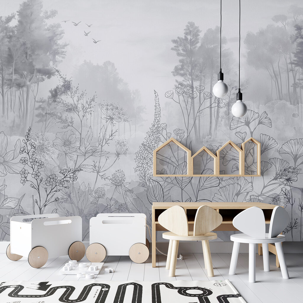 Blumenkonturen am Waldrand — Interieur 4