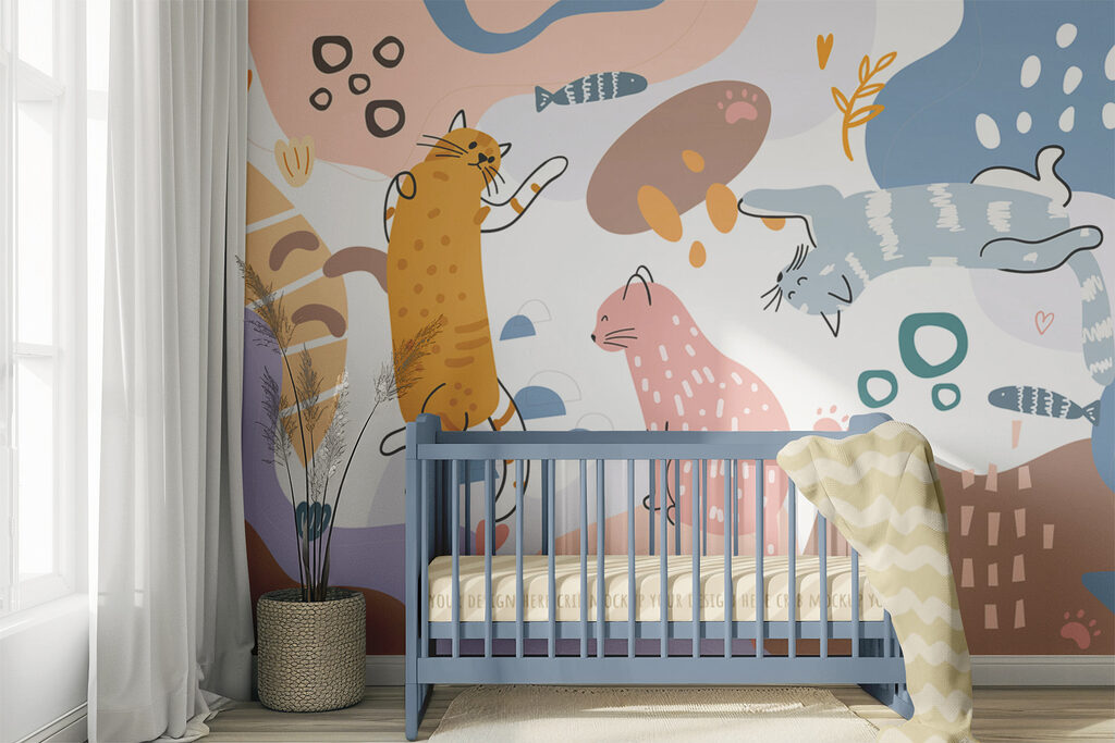 Verspielte Katzen und Fische — Interieur 4