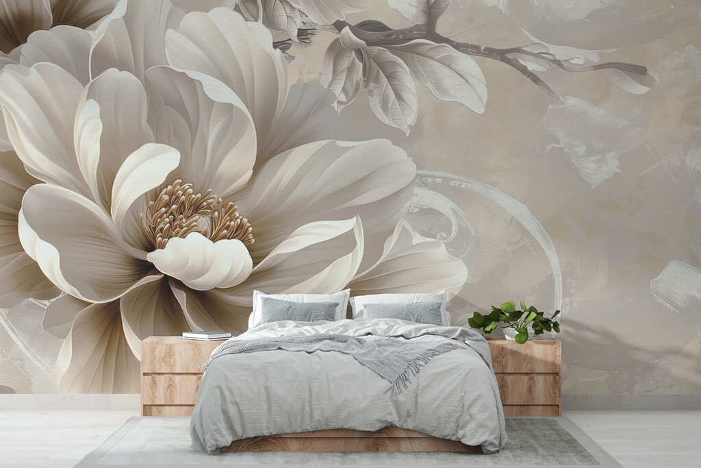 Blüte aus der Nähe in einem Interieur