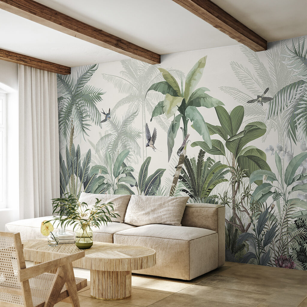 Tropenszene mit Vögeln — Interieur 2